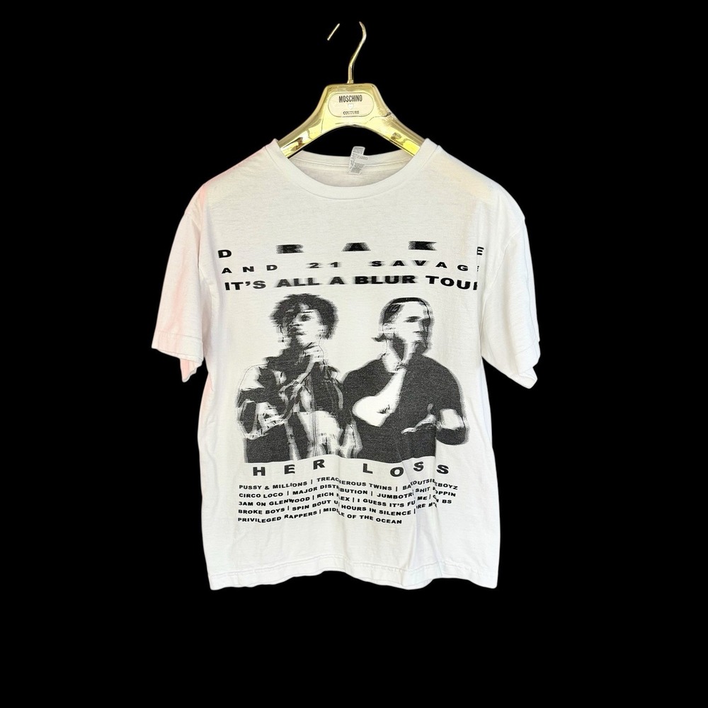 Drake It's‎ All A Blur IAAB Tour TShirt Official Medium 21 Savage Dark Lane